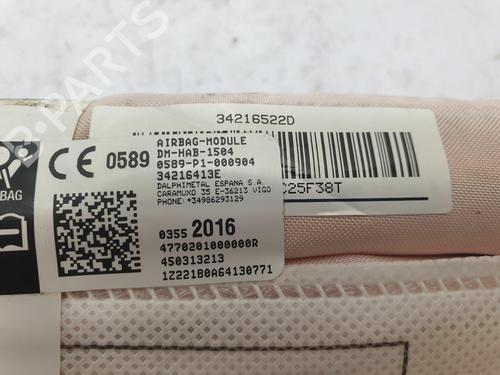 Right curtain airbag OPEL CROSSLAND X / CROSSLAND (P17, P2QO) 1.2 (75) | BP22673053C12 