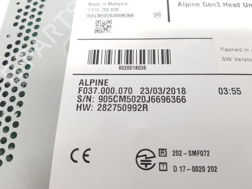 Radio ALPINE A110 II 1.8 | BP30184613E6 