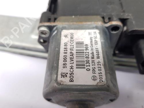 Front left window mechanism PEUGEOT 2008 I (CU_) 1.6 HDi | BP31983543C22