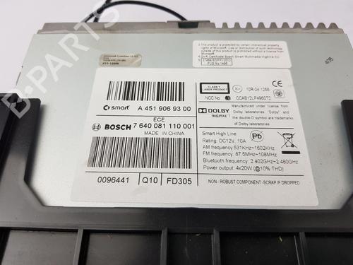 Radio SMART FORTWO Coupe (451) 1.0 (451.331, 451.380) | BP27214774E6 