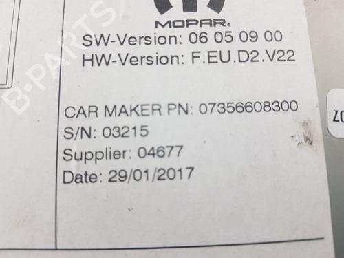 Radio FIAT 500 (312_) 1.2 (312AXA1A) | BP31282795E6