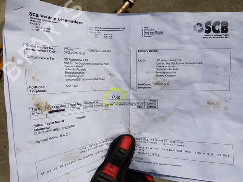 Exhaust system HYUNDAI i30 FASTBACK (PDE, PDEN) 2.0 N | BP22665525M121 