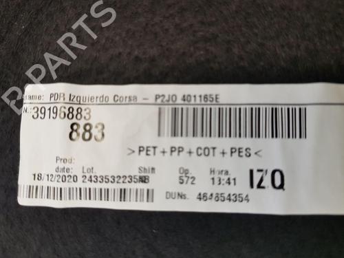 Boot lining OPEL CORSA F (P2JO) 1.2 (68) | BP36911709I3  - Image 7