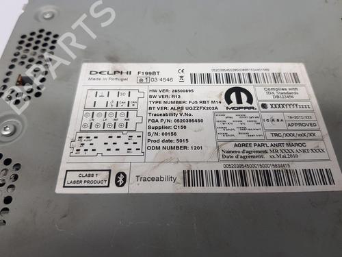 Radio FIAT PUNTO (199_) 1.4 (199AXB1A, 199BXB1A, 199BXB11, 199AXB11) | BP29900551E6
