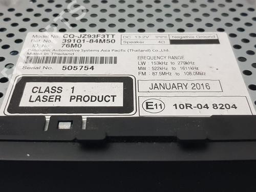 Radio SUZUKI CELERIO (LF) 1.0 (AVK310) | BP34042554E6  - Image 9