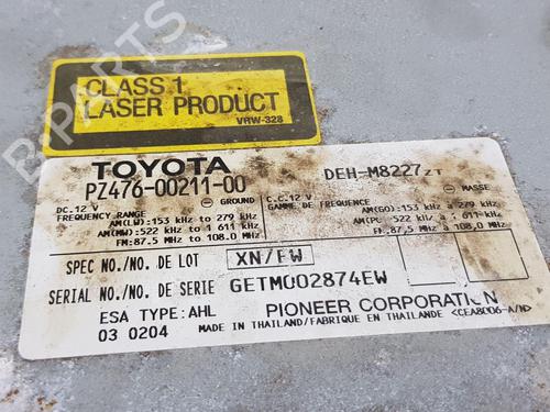 Radio TOYOTA HIACE V Van (TRH2__, KDH2__, LH2__, GDH2__) 2.5 D-4D | BP30520439E6 