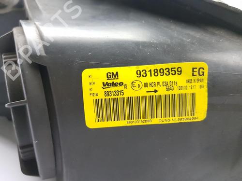 Left headlight VAUXHALL CORSA Mk III (D) (S07) 1.2 (L08) | BP32198737C28 