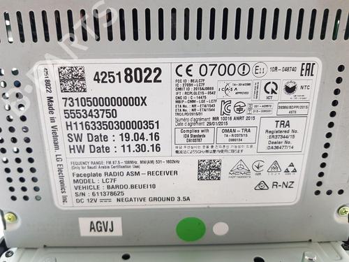 Radio OPEL CORSA E (X15) 1.4 (08, 68) | BP28088030E6 