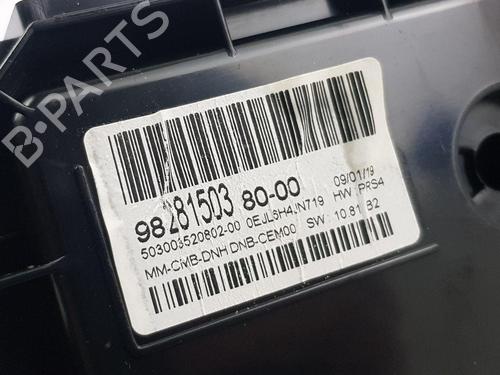 Instrument cluster PEUGEOT 3008 II SUV (MC_, MR_, MJ_, M4_) 1.5 BlueHDi 130 | BP29229807C47 