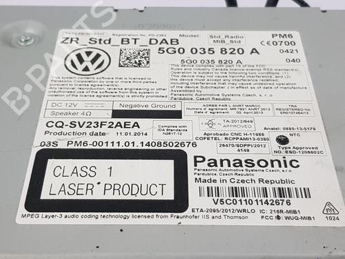 Electronic module VW GOLF VII (5G1, BQ1, BE1, BE2) 2.0 GTI | BP29927927M83