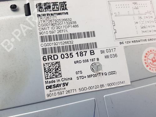 Radio VW GOLF VI (5K1) 1.4 | BP30650067E6