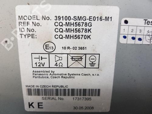 Radio HONDA CIVIC VIII Hatchback (FN, FK) 2.2 CTDi (FK3) | BP22658018E6 