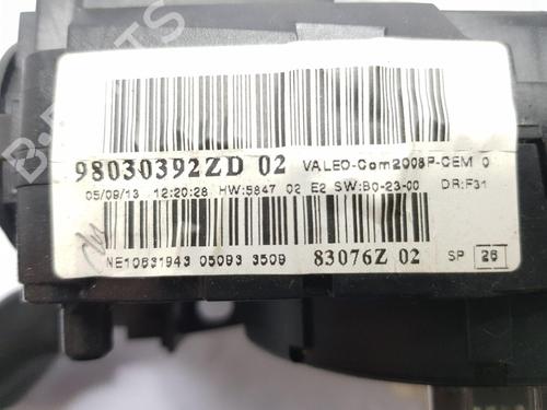 Steering column stalk PEUGEOT 208 I (CA_, CC_) 1.4 HDi | BP29839755I23