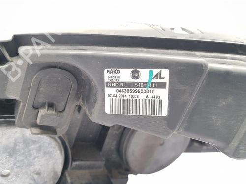 Right headlight FIAT DOBLO Cargo (263_) 1.3 D Multijet | BP32689113C29  - Image 5