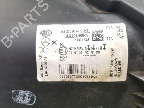 Left headlight MERCEDES-BENZ E-CLASS (W212) E 220 CDI / BlueTEC (212.001, 212.002) | BP31959778C28 