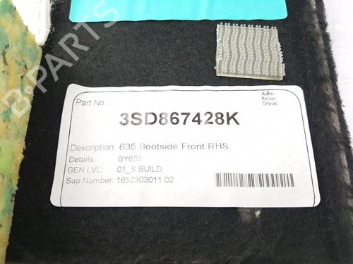 Boot lining BENTLEY CONTINENTAL Convertible (3S_) 4.0 V8 AWD | BP32198983I3