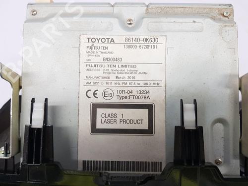 Radio TOYOTA HILUX VIII Pickup (_N1_) 2.4 D 4WD (GUN125_, GUN125R) | BP31365710E6 