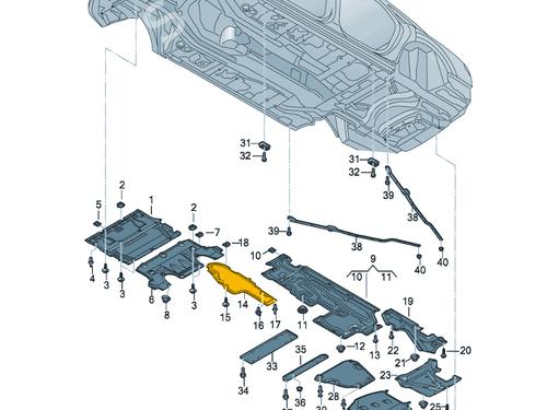 Underbody protection AUDI A8 D5 (4N2, 4N8, 4NC, 4NL) S8 TFSI Mild Hybrid quattro | BP34724660M92 - Image 5