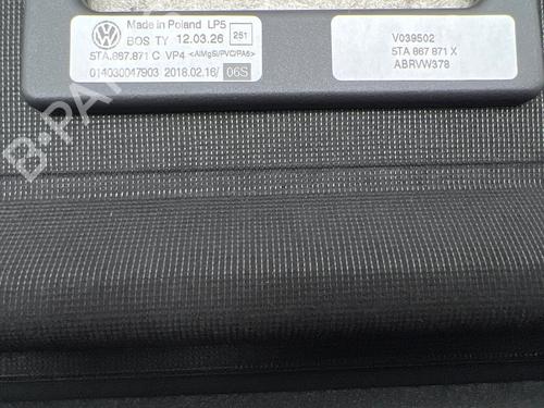Rear parcel shelf VW TOURAN (5T1) 1.2 TSI | BP38794392C85 - Image 7