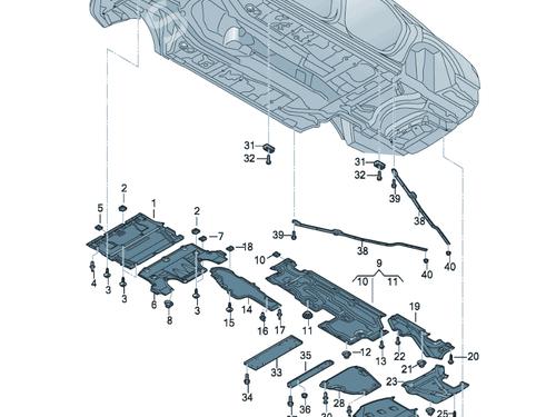 Underbody protection AUDI A8 D5 (4N2, 4N8, 4NC, 4NL) S8 TFSI Mild Hybrid quattro | BP34727736M92 - Image 5