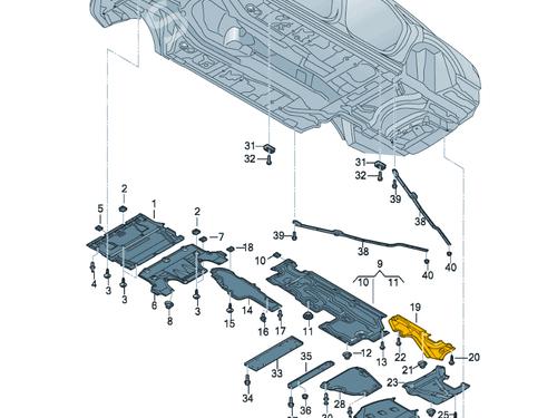 Underbody protection AUDI A8 D5 (4N2, 4N8, 4NC, 4NL) S8 TFSI Mild Hybrid quattro | BP34727732M92 - Image 5