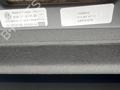 Rear parcel shelf VW TOURAN (5T1) 1.2 TSI | BP37710419C85  - Image 6