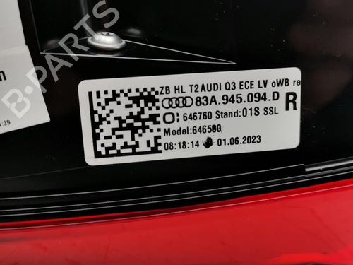 Right taillight AUDI Q3 (F3B) 45 TFSI e | BP37457997C35 - Image 7