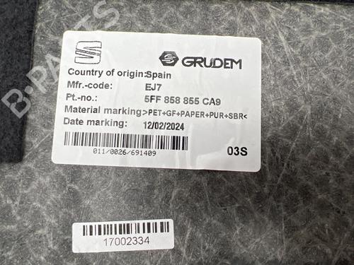 Boot lining CUPRA FORMENTOR (KM7, KMP) 2.0 TSI 4Drive | BP36551084I3 - Image 5