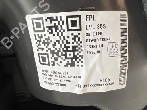Front left panel VW MULTIVAN T7 (STM, STN) 1.5 TSi | BP38189595C58 - Image 11