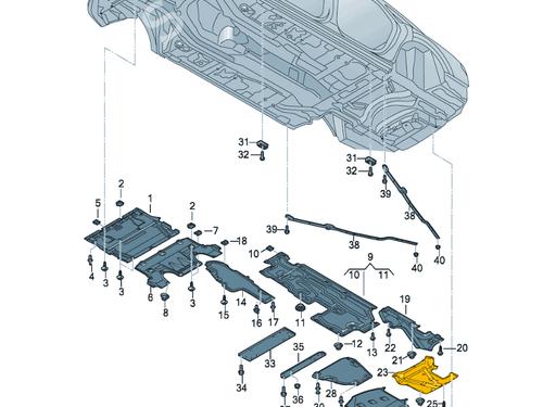 Underbody protection AUDI A8 D5 (4N2, 4N8, 4NC, 4NL) S8 TFSI Mild Hybrid quattro | BP34728687M92 - Image 10