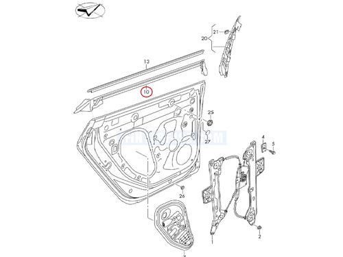 Gummiliste VW ARTEON (3H7, 3H8) 1.5 TSi | BP35757242C142 - Image 4