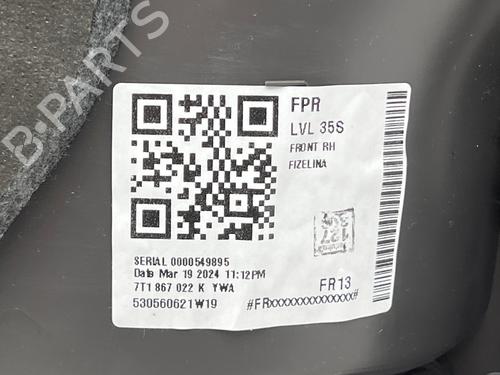 Front right panel VW MULTIVAN T7 (STM, STN) 1.5 TSi | BP38189600C59 - Image 5