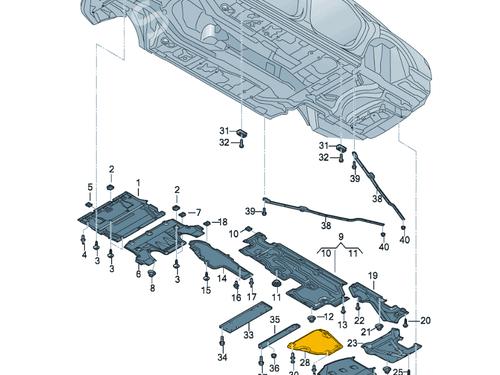 Underbody protection AUDI A8 D5 (4N2, 4N8, 4NC, 4NL) S8 TFSI Mild Hybrid quattro | BP34727731M92 - Image 5