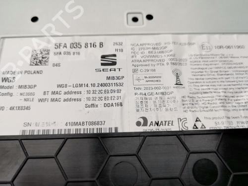 Electronic module CUPRA FORMENTOR (KM7, KMP) 2.0 TSI 4Drive | BP36550952M83  - Image 8