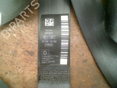 Front right seatbelt CITROËN DS3 (SA_) 1.6 HDi 90 | BP36537237I25 - Image 2