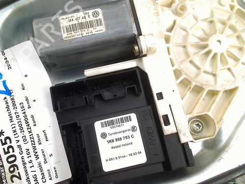 Front left window mechanism VW GOLF V (1K1) 1.6 FSI | BP31260063C22