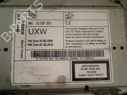 Radio OPEL MERIVA B MPV (S10) 1.4 (75) | BP36277414E6 - Image 2
