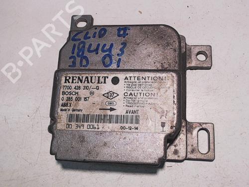Kollisjonspute styreenhet RENAULT CLIO II (BB_, CB_) 1.4 16V (B/CB0P, BB13) (98 hp) 23273325