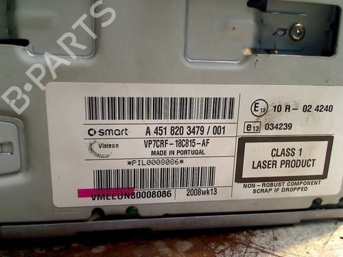 Radio SMART FORTWO Coupe (451) 1.0 (451.331, 451.380) | BP31269779E6