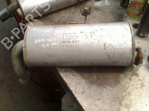 Système d'échappement CITROËN BERLINGO / BERLINGO FIRST Box Body/MPV (M_) 2.0 HDI 90 (MBRHY, MCRHY) (90 hp) 33001163