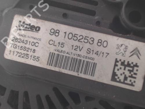 Alternator CITROËN BERLINGO Box Body/MPV (B9) 1.6 HDi / BlueHDi 75 | BP39140588M7 - Image 2