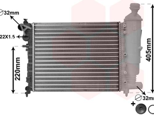 Used Water radiator Water radiator CITROËN SAXO Hatchback van (S3_) 1.0 (45 hp) 21928132 21928132