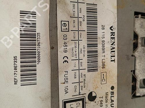 Radio RENAULT MEGANE III Hatchback (BZ0/1_, B3_) 1.5 dCi | BP21697569E6