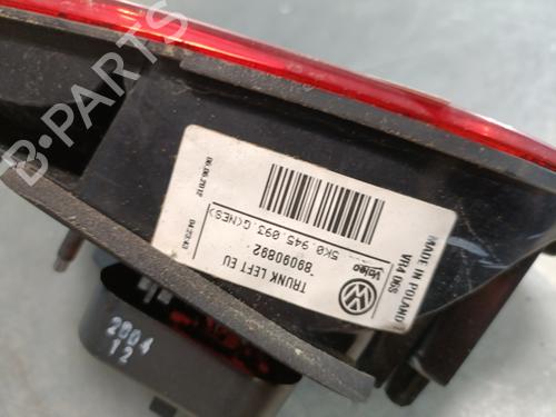 Used Left tailgate light VW GOLF VI (5K1) 1.4 TSI (122 hp) 29082125