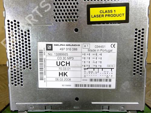 Radio OPEL CORSA D (S07) 1.3 CDTI (L08, L68) | BP21724271E6 