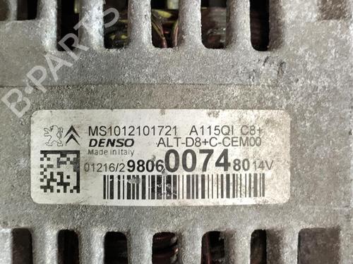 Alternator PEUGEOT 208 I (CA_, CC_) 1.2 VTI 82 | BP21701255M7