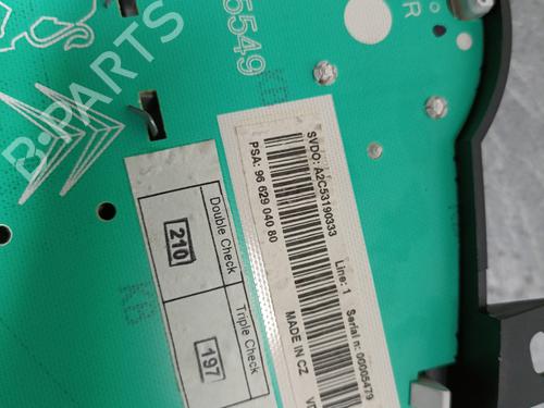 Instrument cluster PEUGEOT 207 (WA_, WC_) 1.6 16V | BP29384343C47 