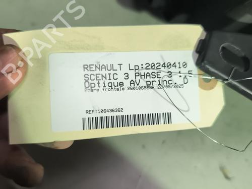 Right headlight RENAULT SCÉNIC III (JZ0/1_) 1.5 dCi | BP28304462C29 