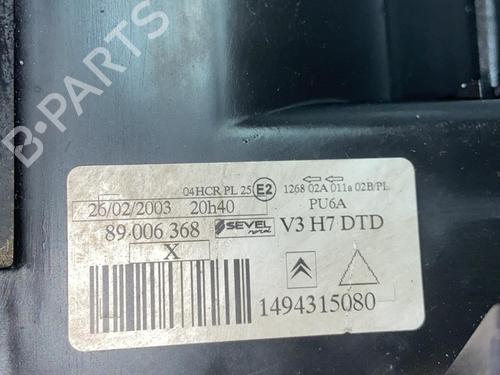 Used Right headlight Right headlight CITROËN C8 (EA_, EB_) 2.0 HDi (107 hp) 21714777 21714777