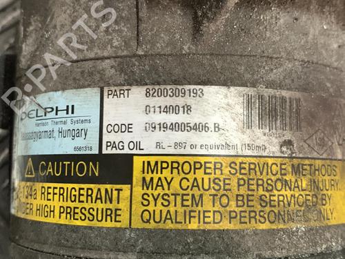 AC compressor RENAULT MEGANE II Coupé-Cabriolet (EM0/1_) 1.9 dCi | BP21706934M34 